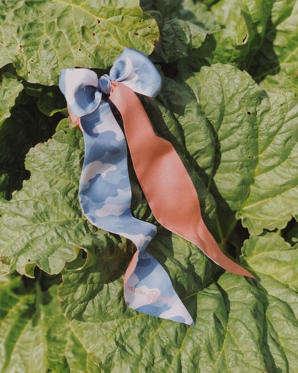 HELENA SAND Camo Denim SCARF