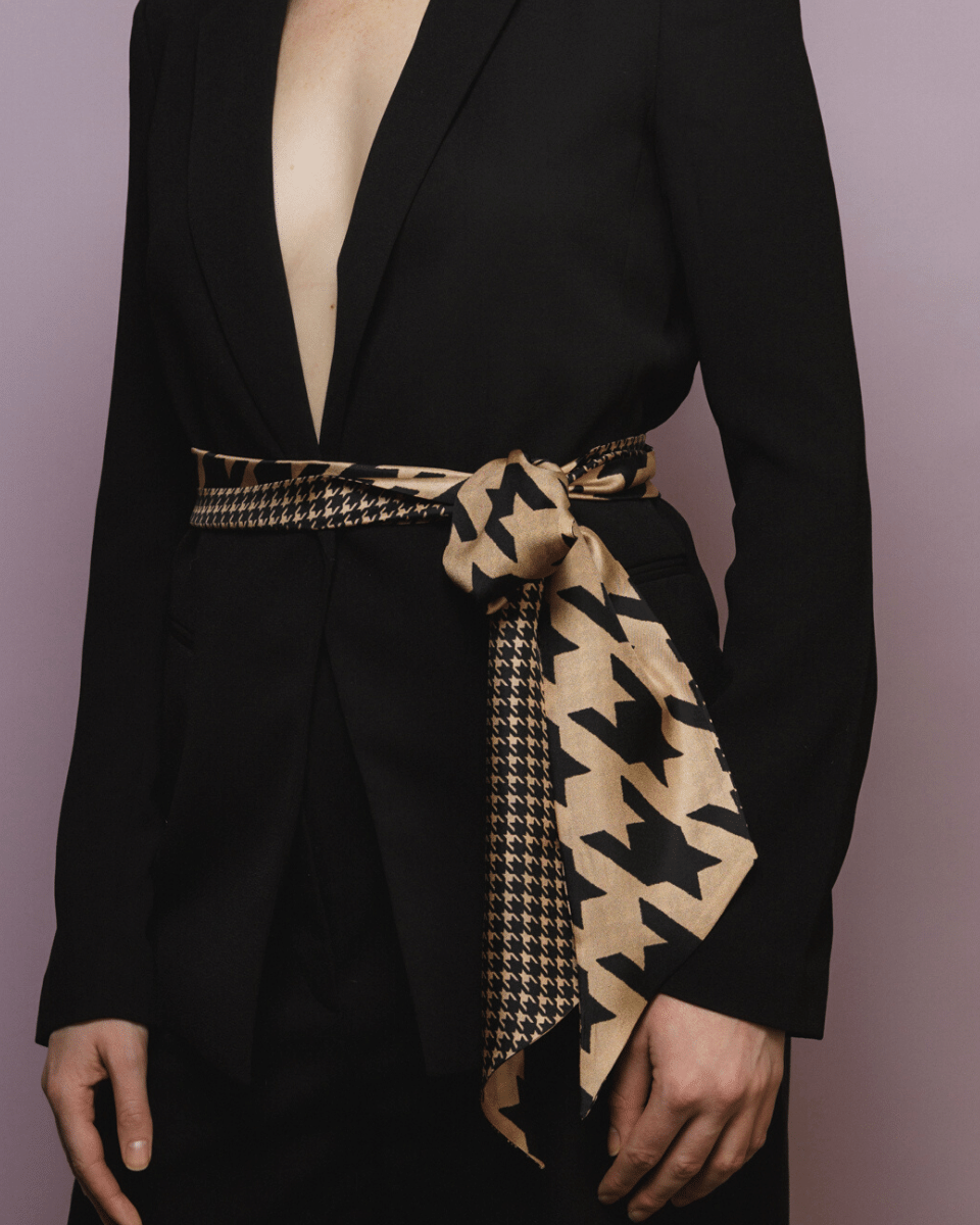 HELENA SAND office style silk scarf
