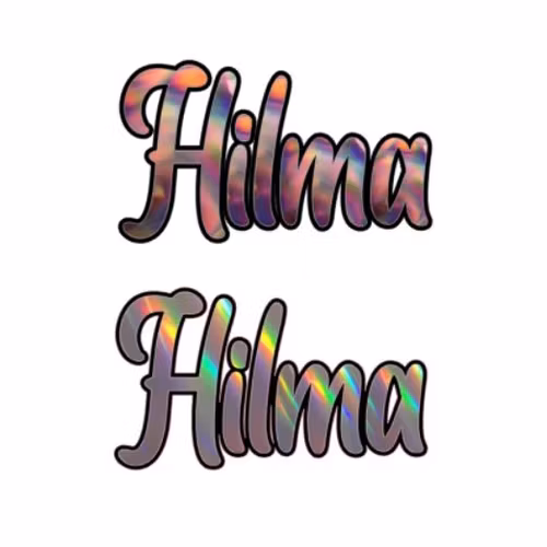 DEKAL, NAMN (holo+svart)