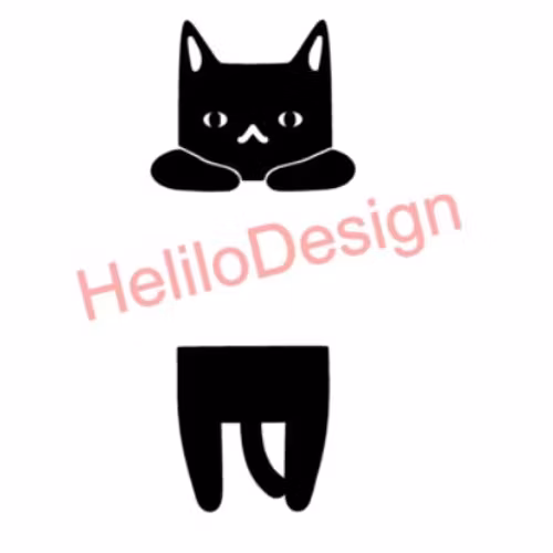 DEKAL, HÄNGANDE KATT