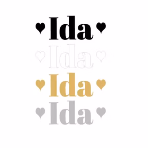 DEKAL, NAMN MED HJÄRTAN