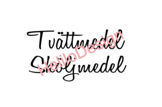 DEKAL, TVÄTTMEDEL / SKÖLJMEDEL