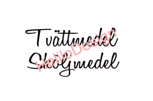 DEKAL, TVÄTTMEDEL / SKÖLJMEDEL