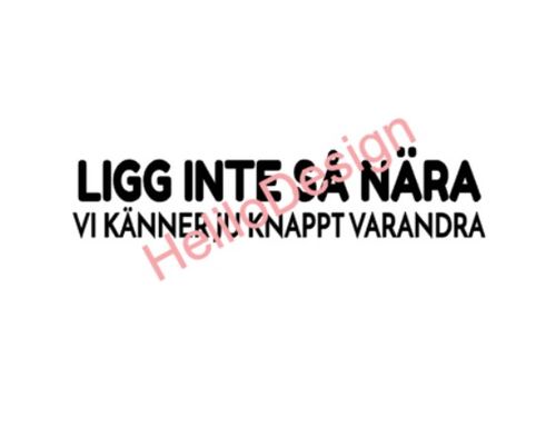 BILDEKAL, LIGG INTE SÅ NÄRA