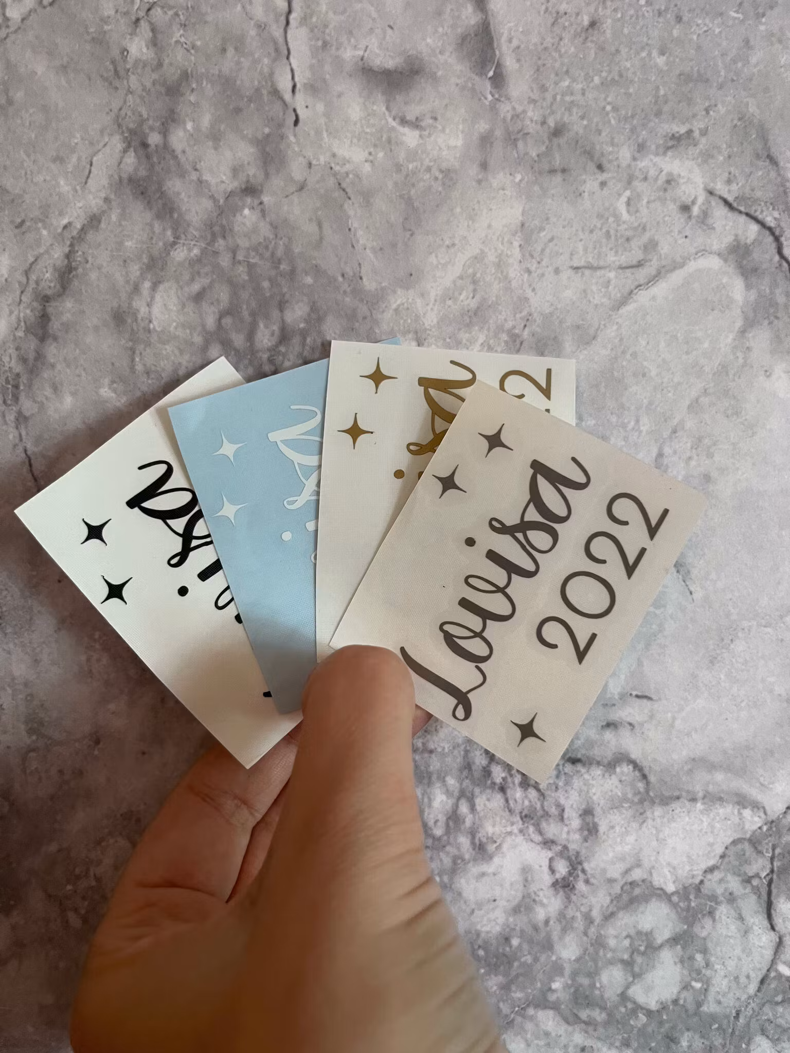 DEKAL TILL JULKULA, NAMN & ÅRTAL