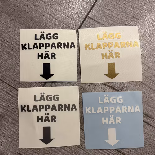 OUTLET, DEKAL (lägg klapparna här)