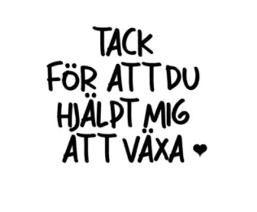 DEKAL, TACK FÖR ATT