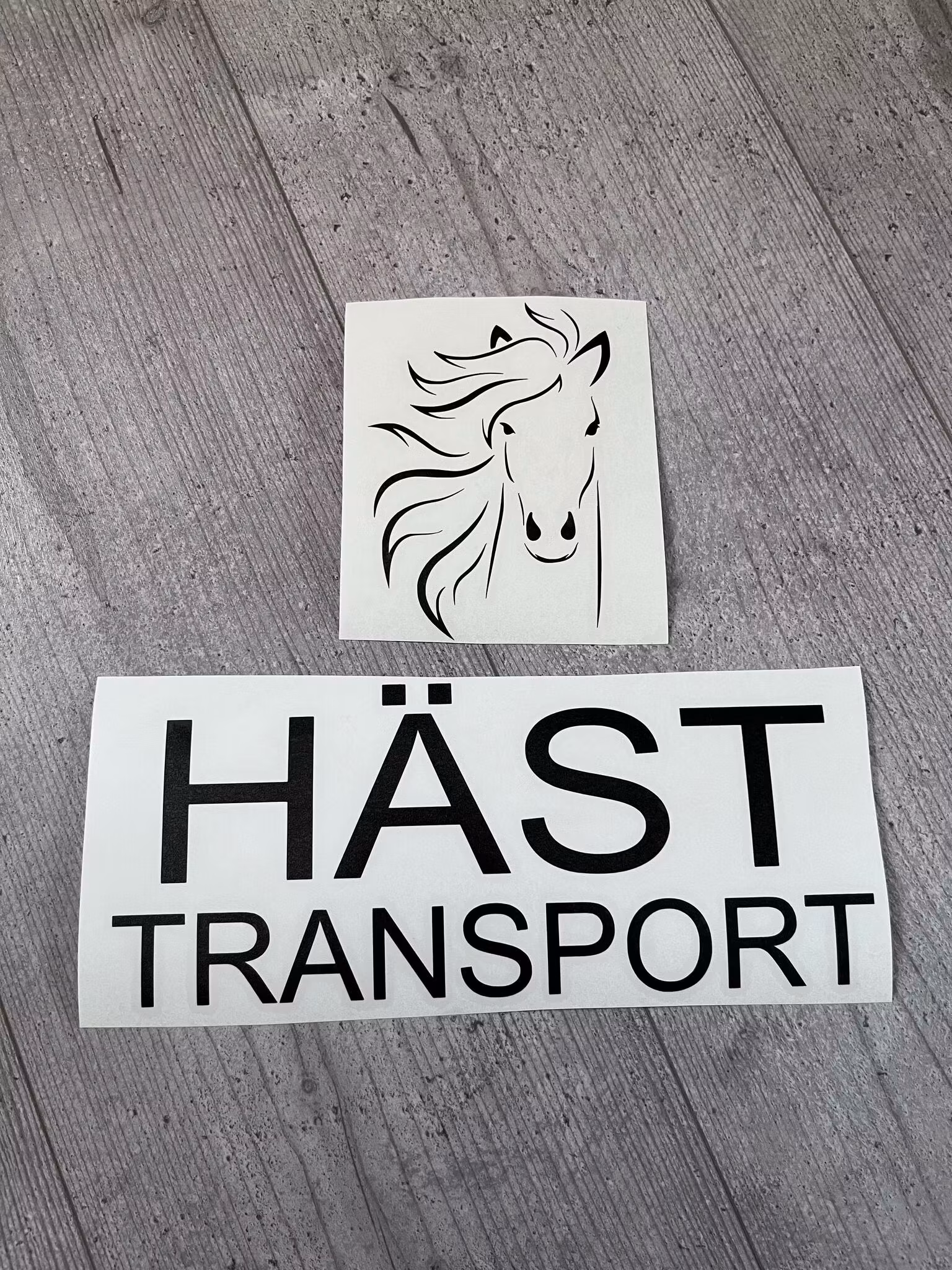 OUTLET, DEKAL (hästtransport)