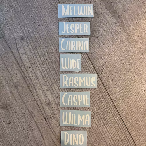 OUTLET, DEKAL (Namn till julkula)