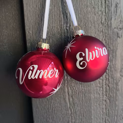 JULKULA, RÖD (med valfritt namn)