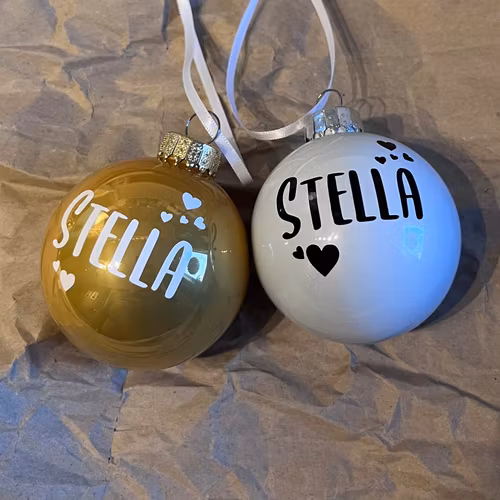 JULKULA, GLAS (valfritt namn)