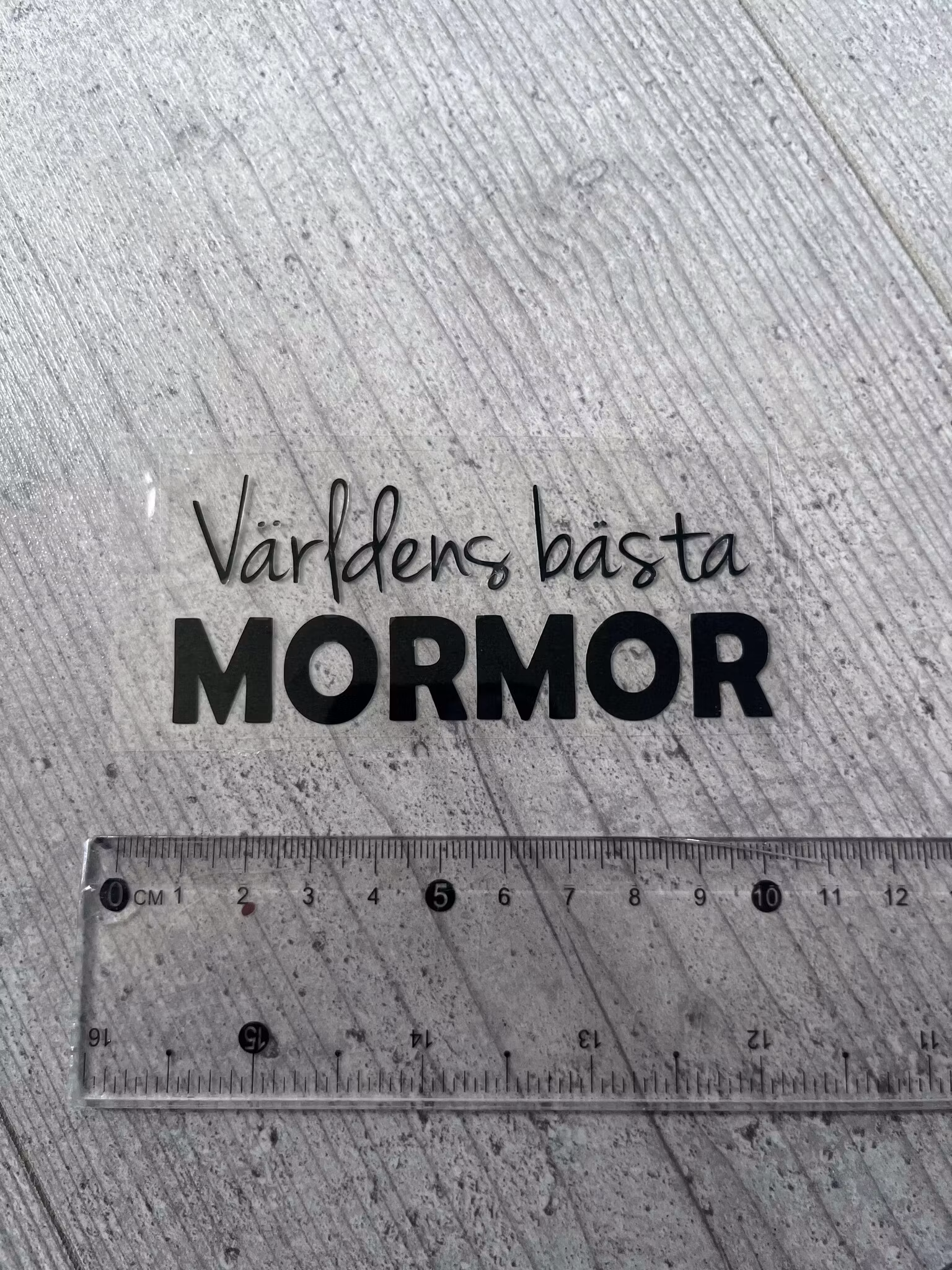 TEXTILTRYCK, VÄRLDENS BÄSTA MORMOR