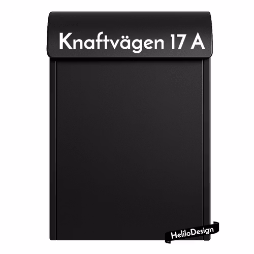 DEKAL TILL BREVLÅDA, GATUADRESS (3x25cm)