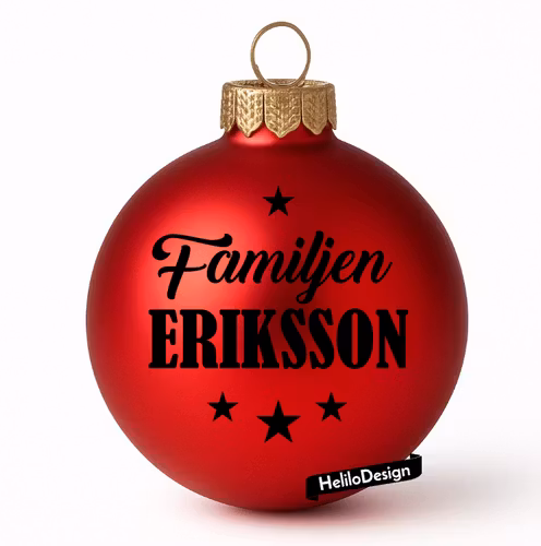 DEKAL TILL JULKULA, FAMILJEN (valfritt efternamn)