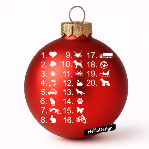 DEKAL TILL JULKULA, SMÅ FIGURER (styckvis)