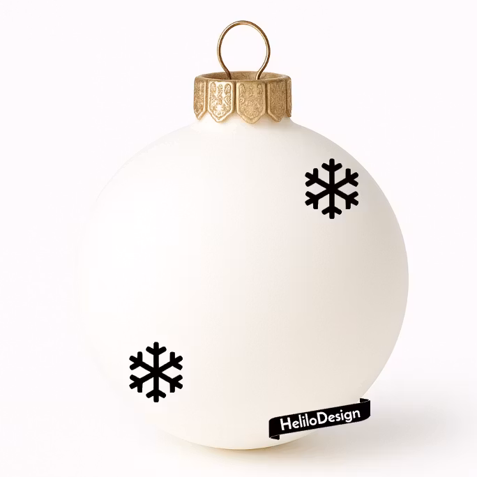 DEKAL TILL JULKULA, SNÖFLINGOR (14-pack)