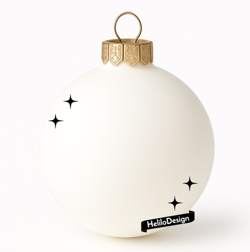 DEKAL TILL JULKULA, SPARKLE (25-pack)