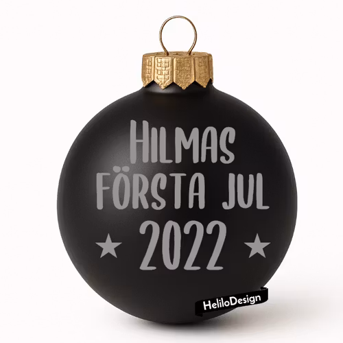 DEKAL TILL JULKULA, FÖRSTA JULEN (valfritt namn & årtal)