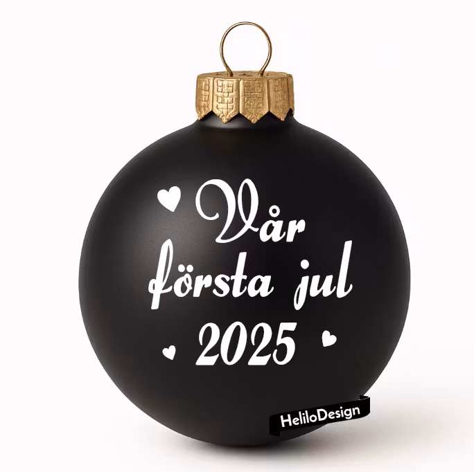 DEKAL TILL JULKULA, VÅR FÖRSTA JUL (valfritt år)