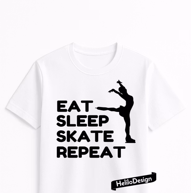 TEXTILTRYCK, EAT SLEEP SKATE REPEAT