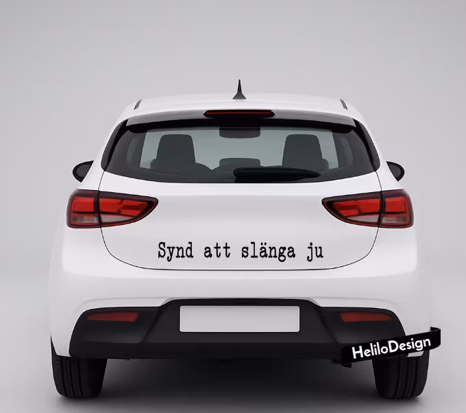 BILDEKAL, SYND ATT SLÄNGA JU
