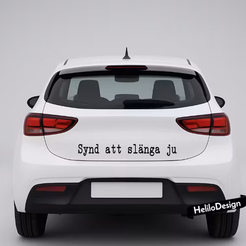 BILDEKAL, SYND ATT SLÄNGA JU