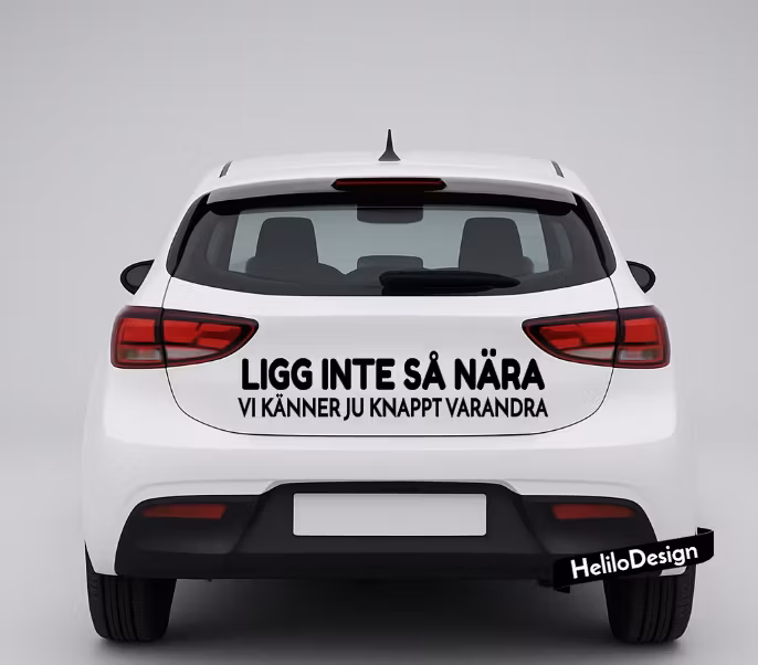 BILDEKAL, LIGG INTE SÅ NÄRA