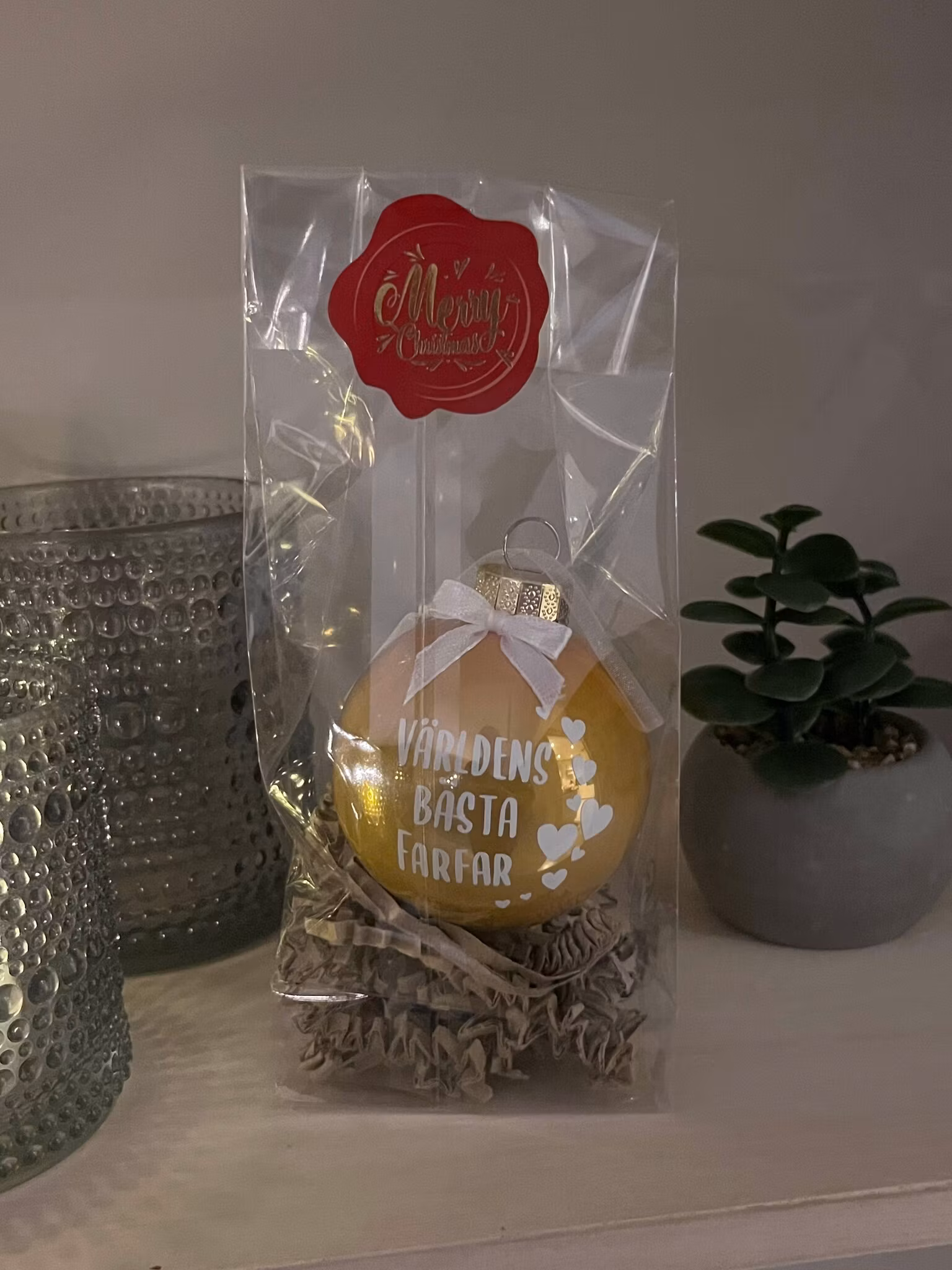 JULKULA I PRESENTPÅSE, VÄRLDENS BÄSTA FARFAR