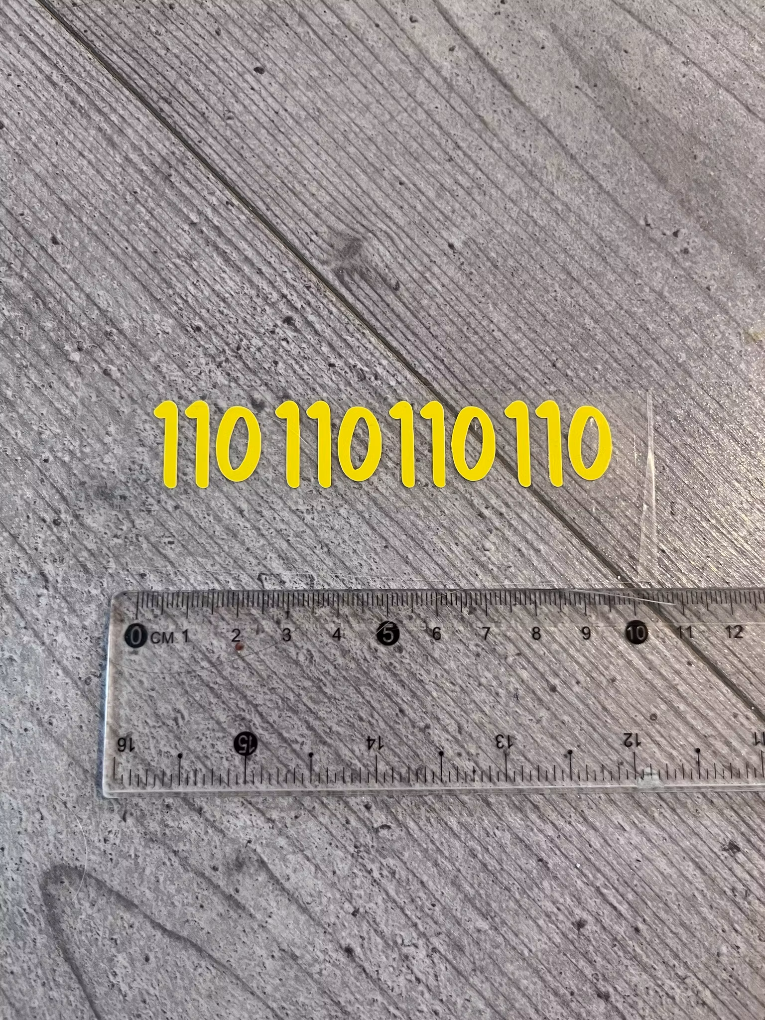 TEXTILTRYCK, STORLEK (110)