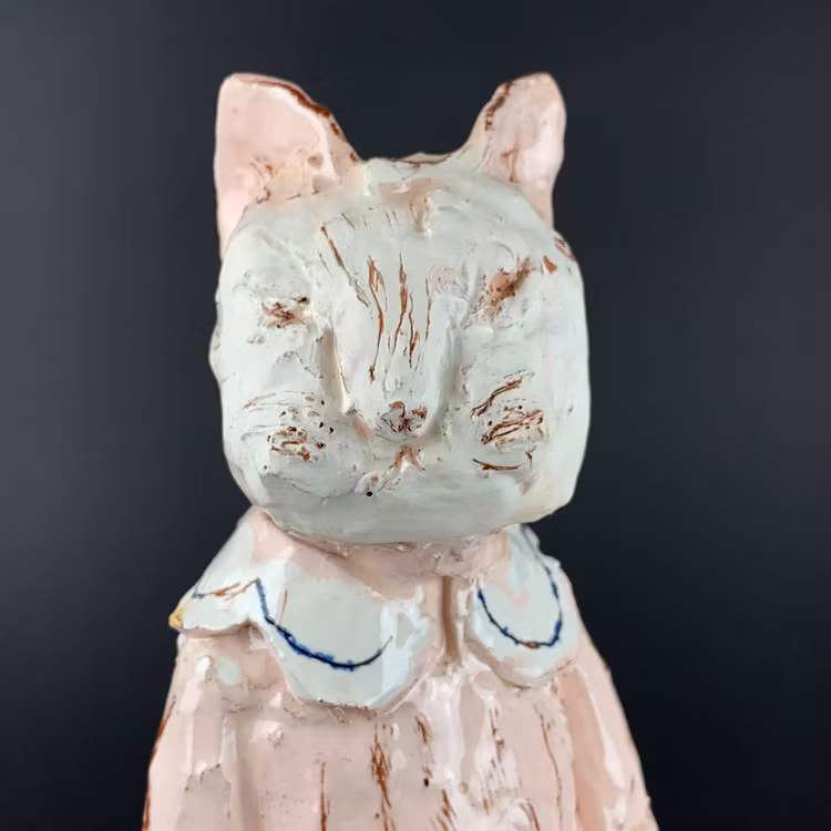 Kattskulptur av Marika Beutler