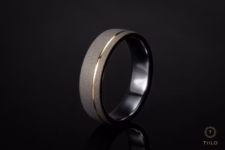 Blästrad Titanring