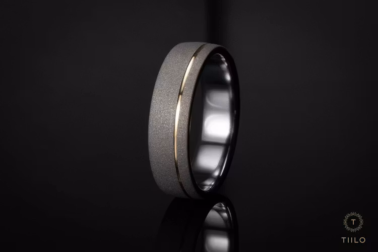 Blästrad Titanring