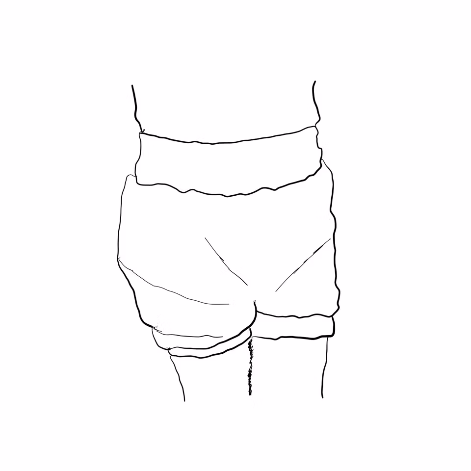 Ballongshorts för barn i ekologiskt tyg, med rund passform och mjuka muddar, handsydda i Genarp