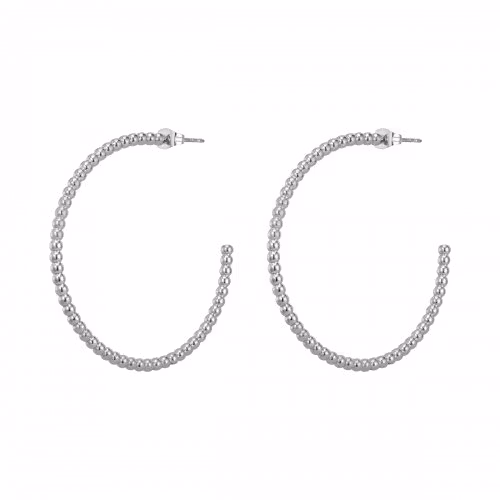 Bud To Rose Bead Hoop Large Steel