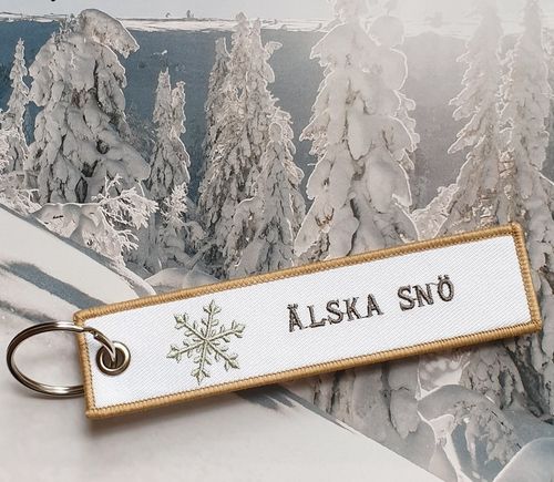 Tag/Nyckelring Älska snö