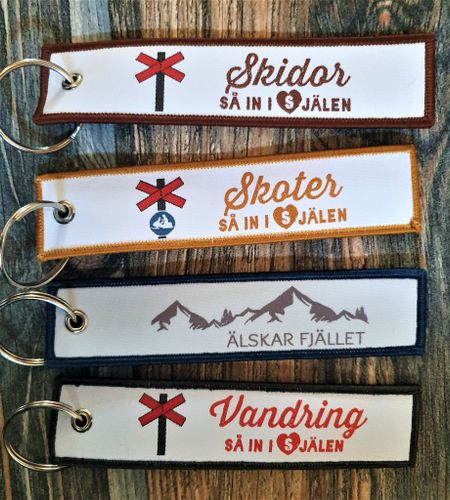 Tag/nyckelring  Älskar fjället