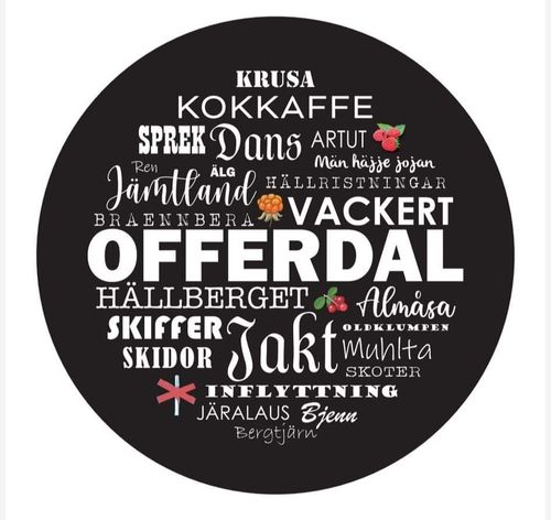 Bricka Offerdal svart