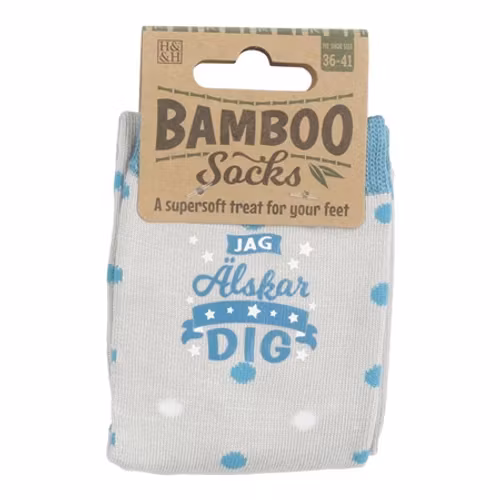 Strumpor i bambu Jag älskar dig