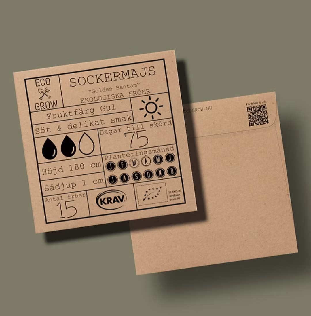 Sockermajs Golden Bantam KRAV