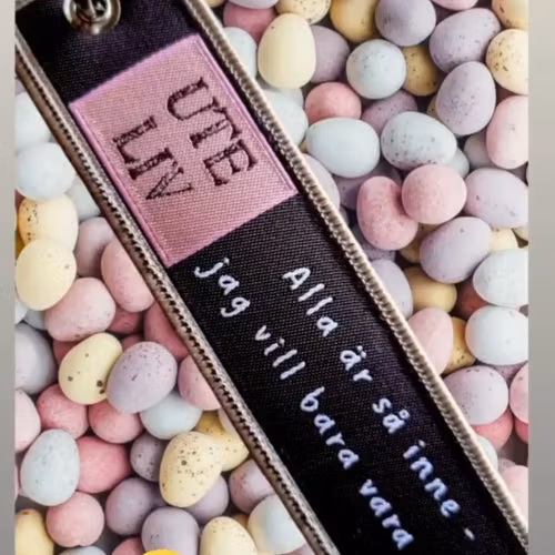 Nyckelring/tag Alla är så inne...