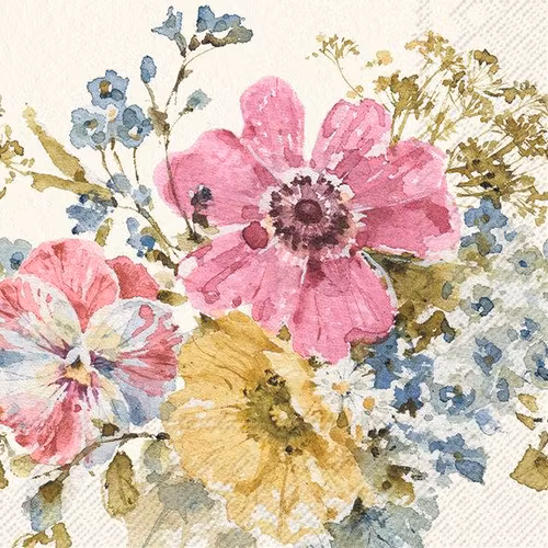 Servetter blommor