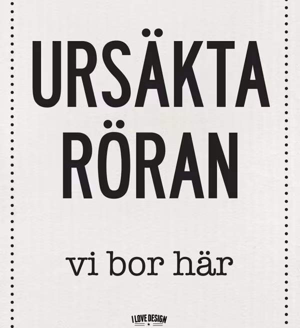 Disktrasa Ursäkta
