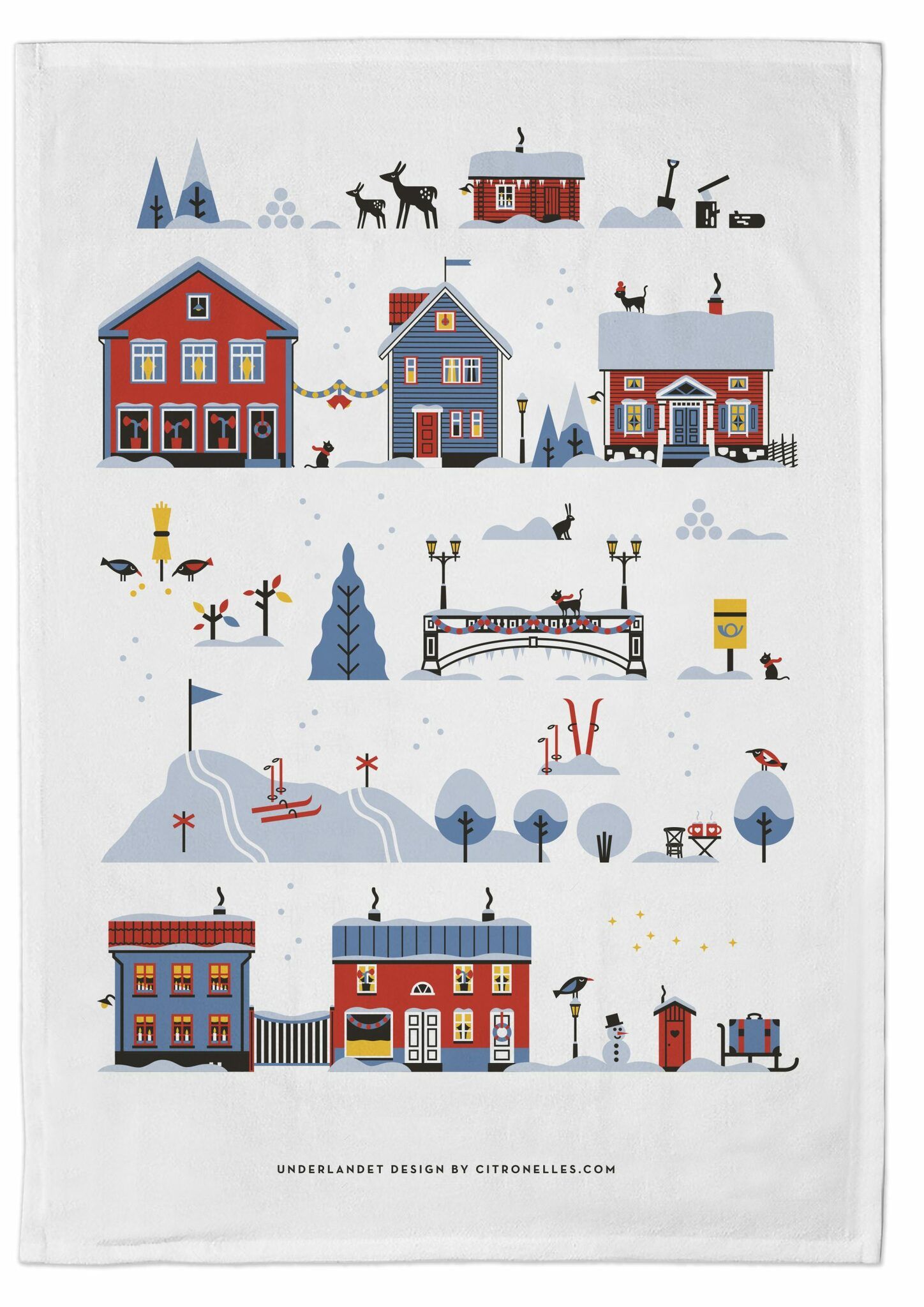 Kökshandduk Vinter