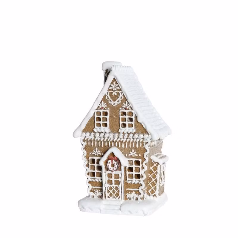 Pepparkakshus med Ledlampor