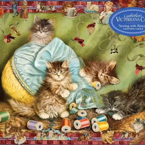 Kattpussel 1000 bitar Nostalgi