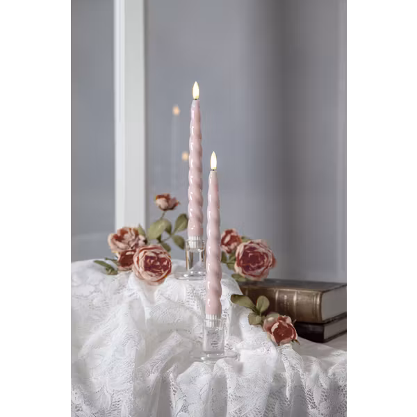 2 pack Ledljus Rosa shine