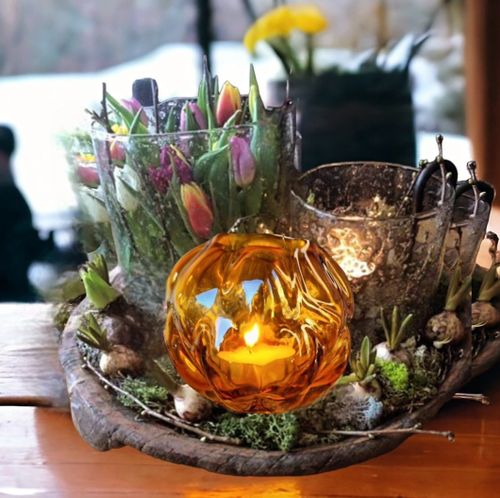 Hjortronlykta i glas