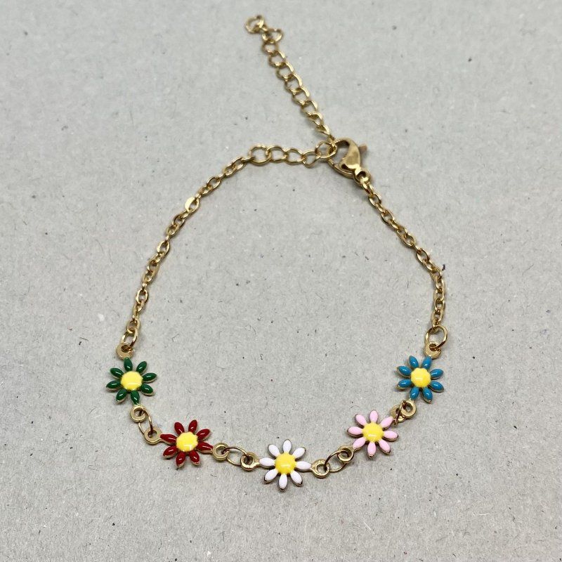 Armband Blomma Kirugiskt stål