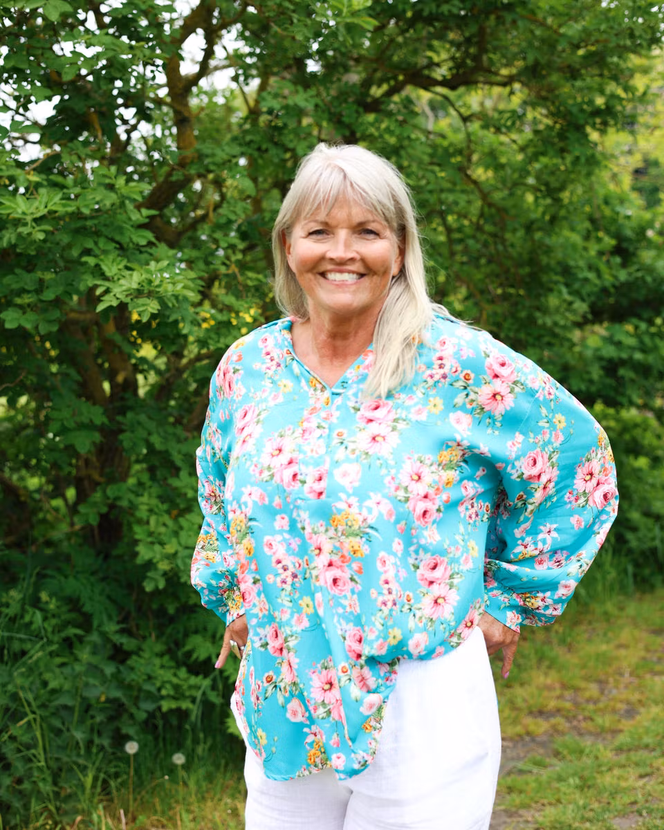 Turkos Rimini blus Oversize