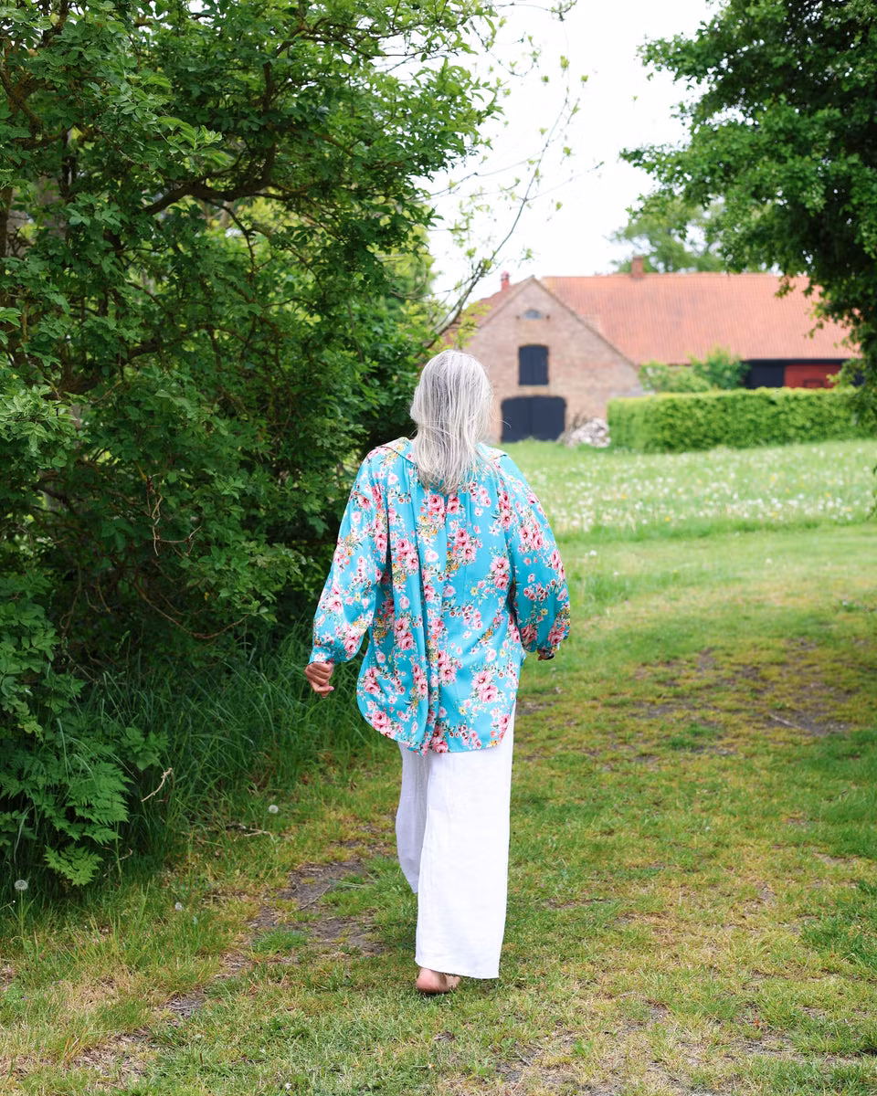Turkos Rimini blus Oversize